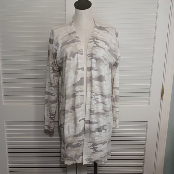 Sanctuary Cardigan Lenox Camo Duster Long Line Sweater Womens Small - Picture 4 of 14